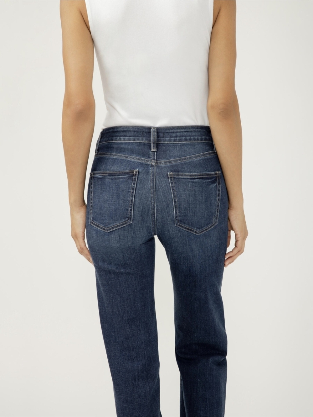 Avery High Rise Luxe Stretch Trouser Leg Jeans - Picture 3 of 8